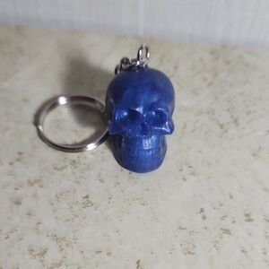 Skull Keychain ( blue )